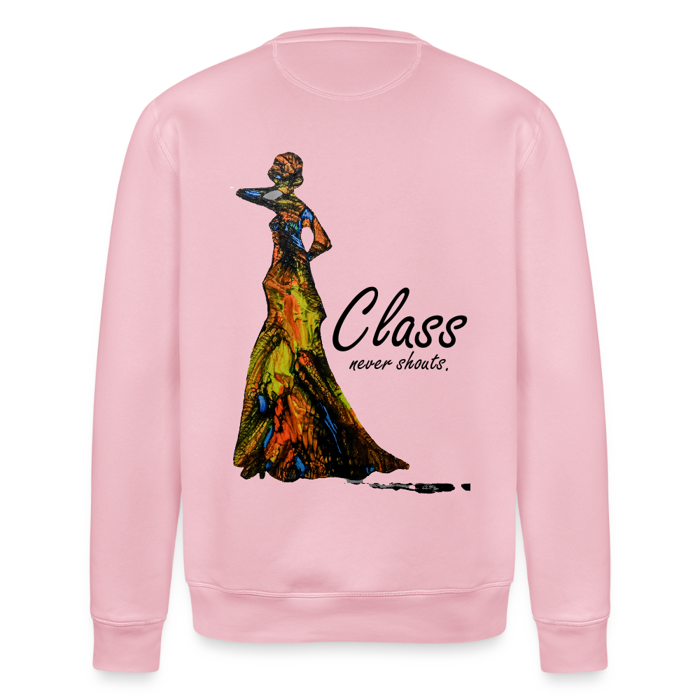 Unisex Bio Pulli Class Backprint - Hellrosa