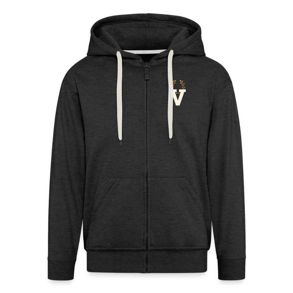 Männer Kapuzenjacke Don Quixote Backprint - Anthrazit