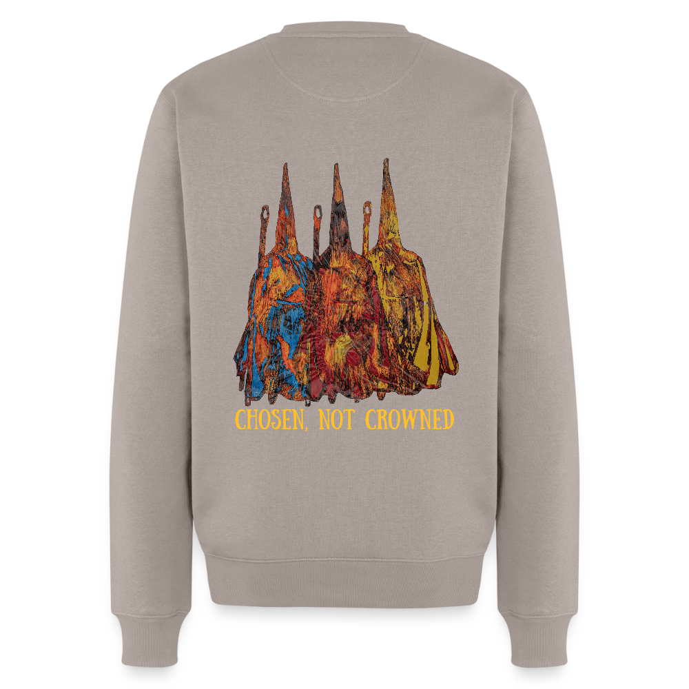 Männer Pulli Nazzarener Backprint - Taupe