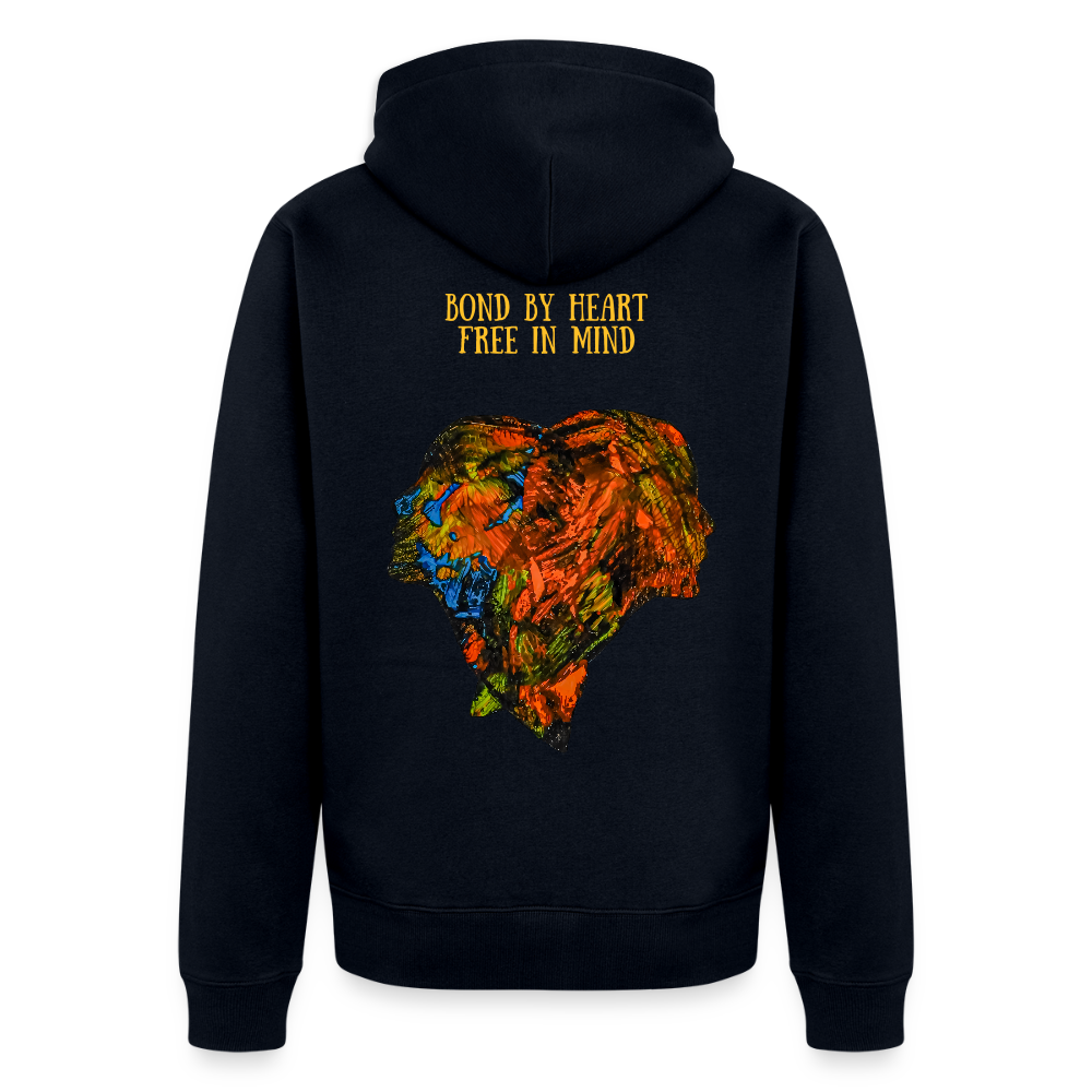 Männer Kapuzenjacke Espejo Backprint - Navy