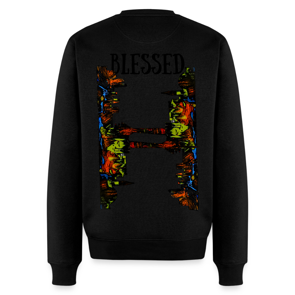 Männer Hoodie Düsseldorfer Skyline Backprint - Schwarz