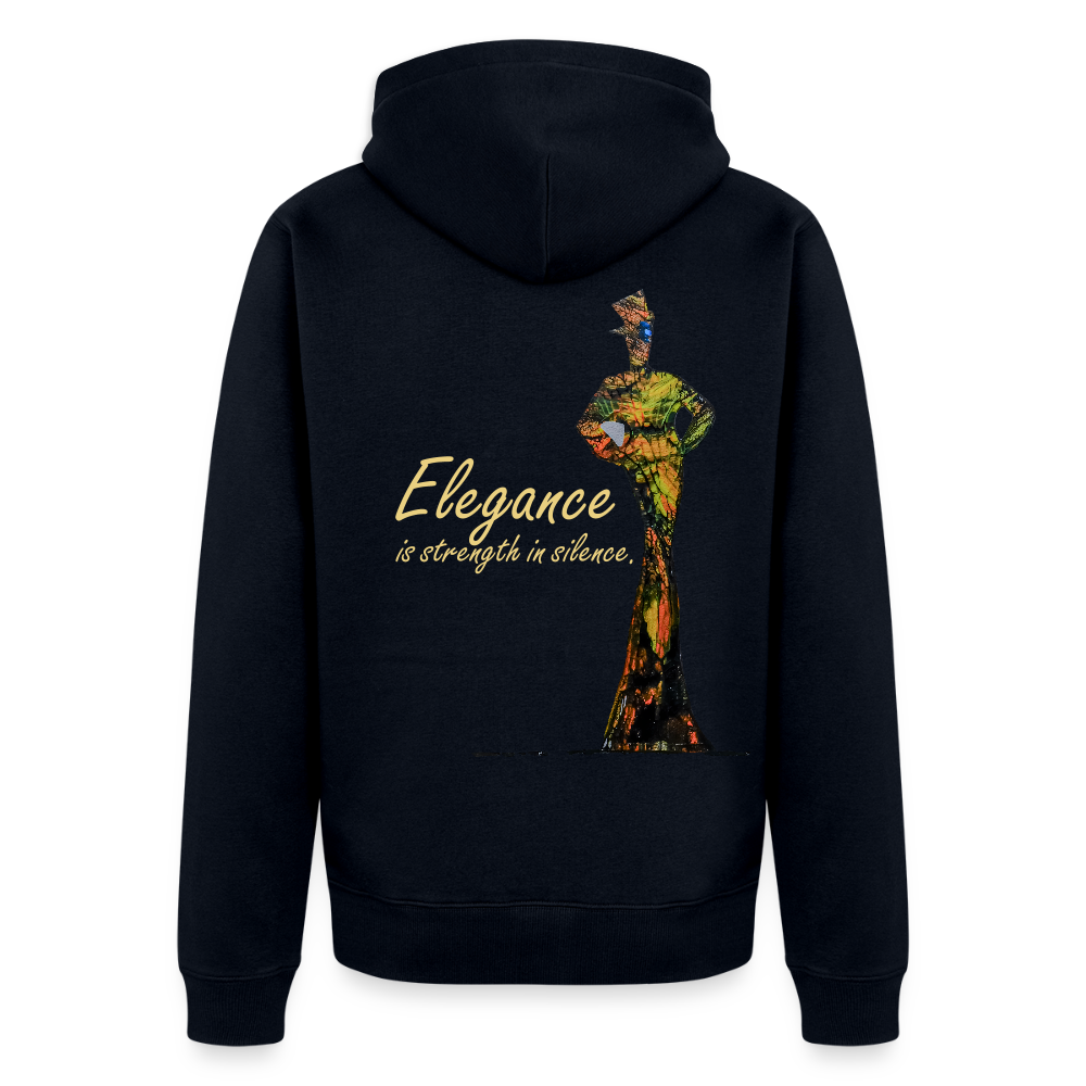 Männer Kapuzenjacke Elegance Backprint - Navy