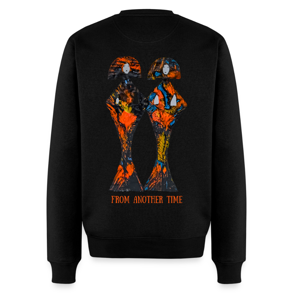 Männer Pulli Geishas Backprint - Schwarz