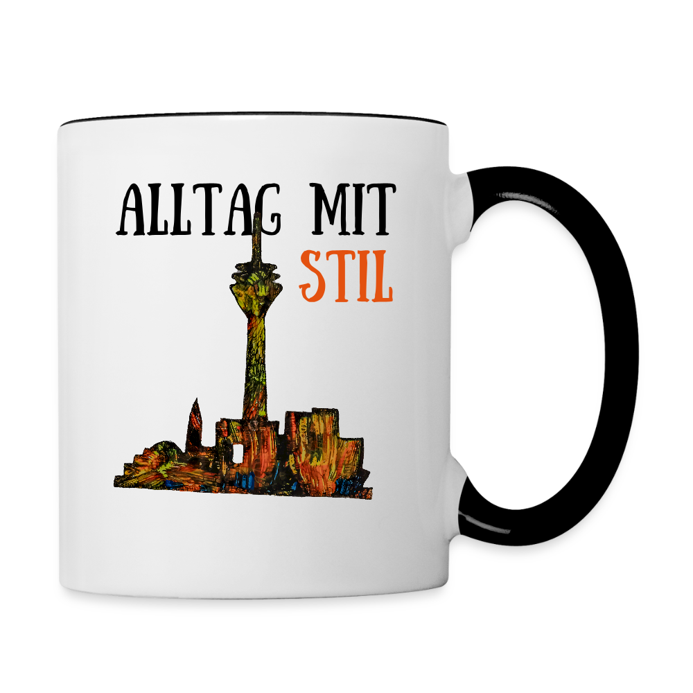 Tasse - Weiß/Schwarz