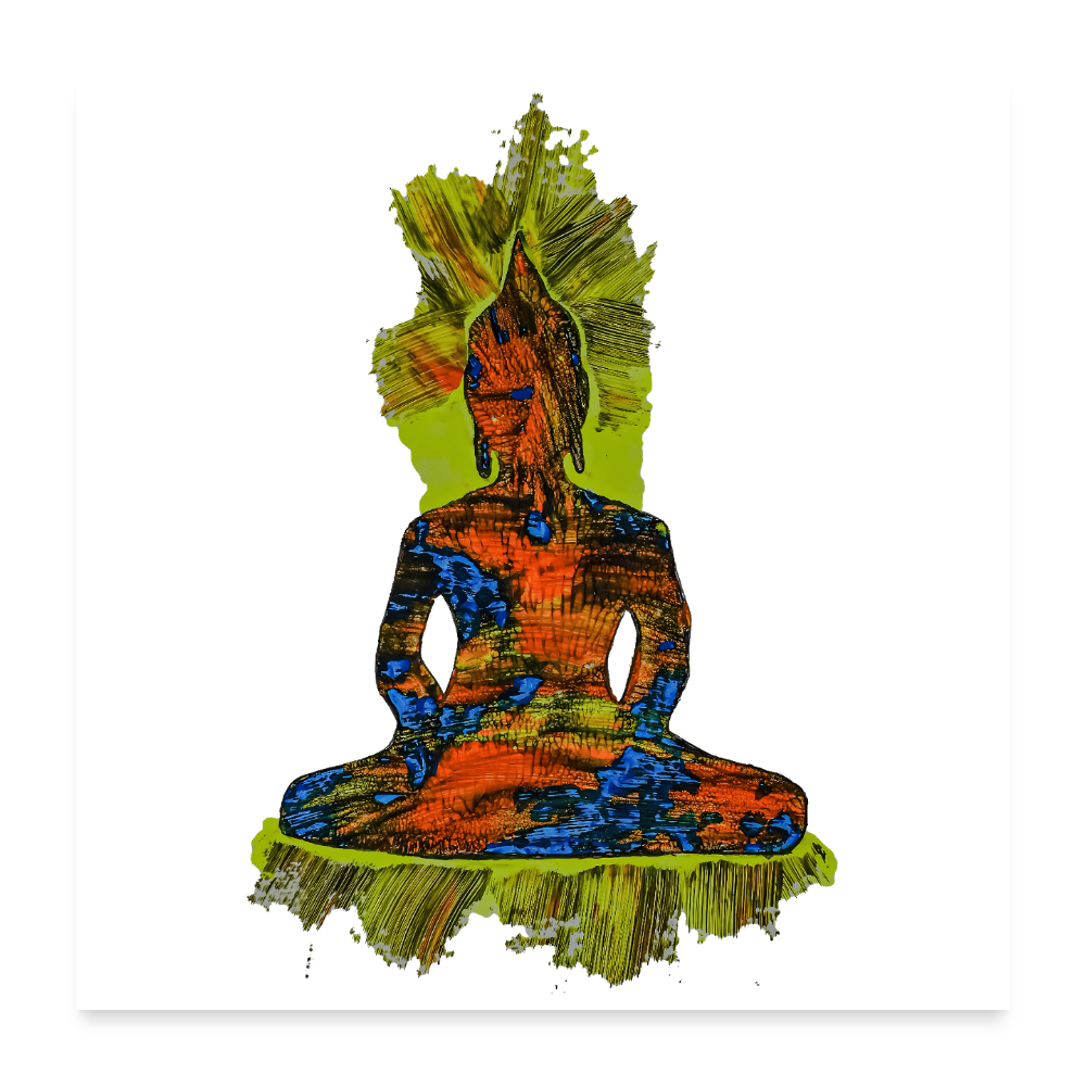 Poster Stillstand - Weiß