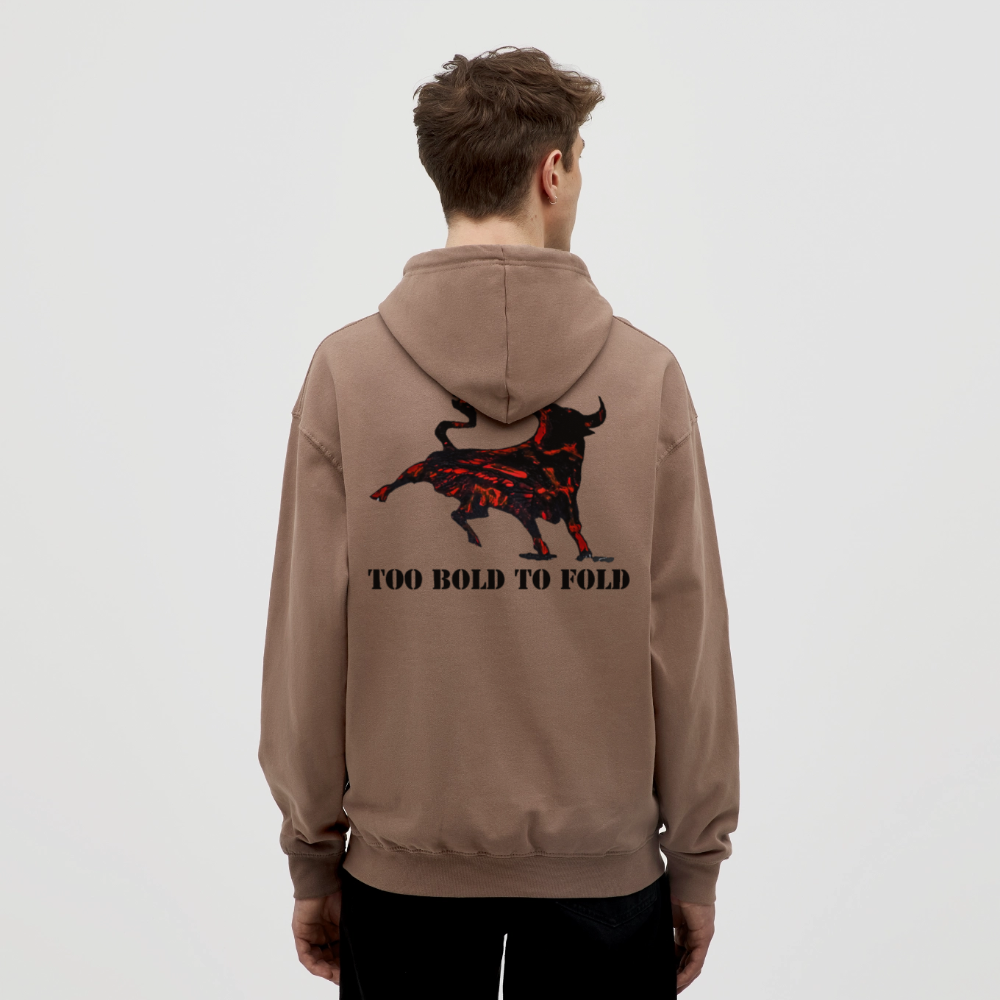 Unisex Hoodie Torro Backprint - Mokka