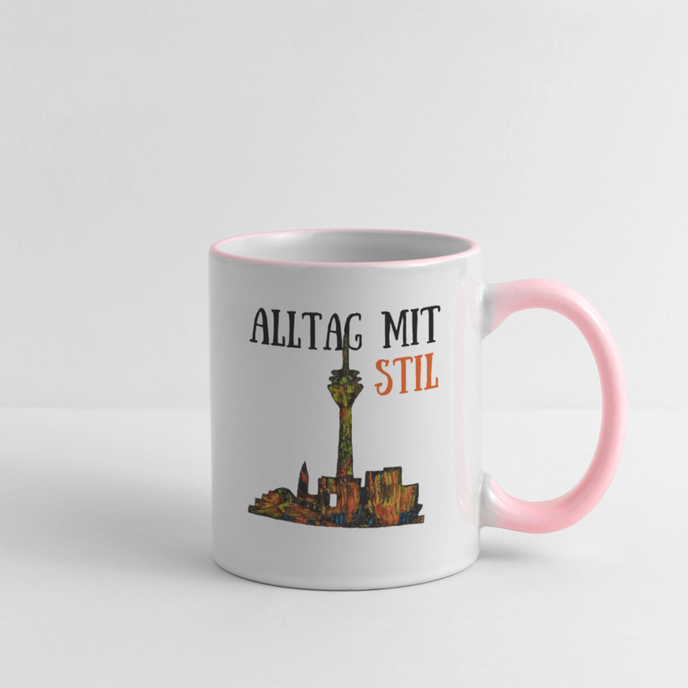 Tasse - Weiß/Pink