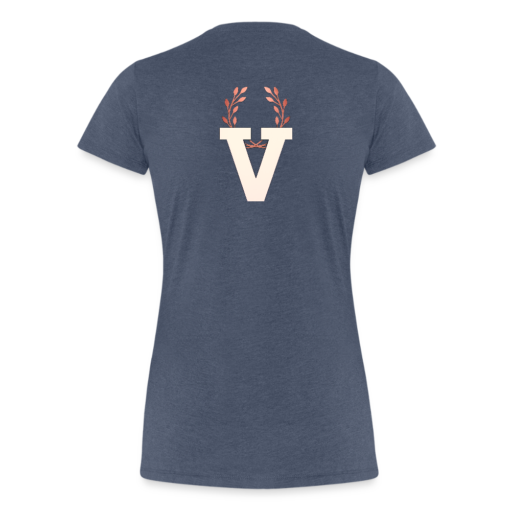 Frauen Premium  T-Shirt Gaia - Blau meliert