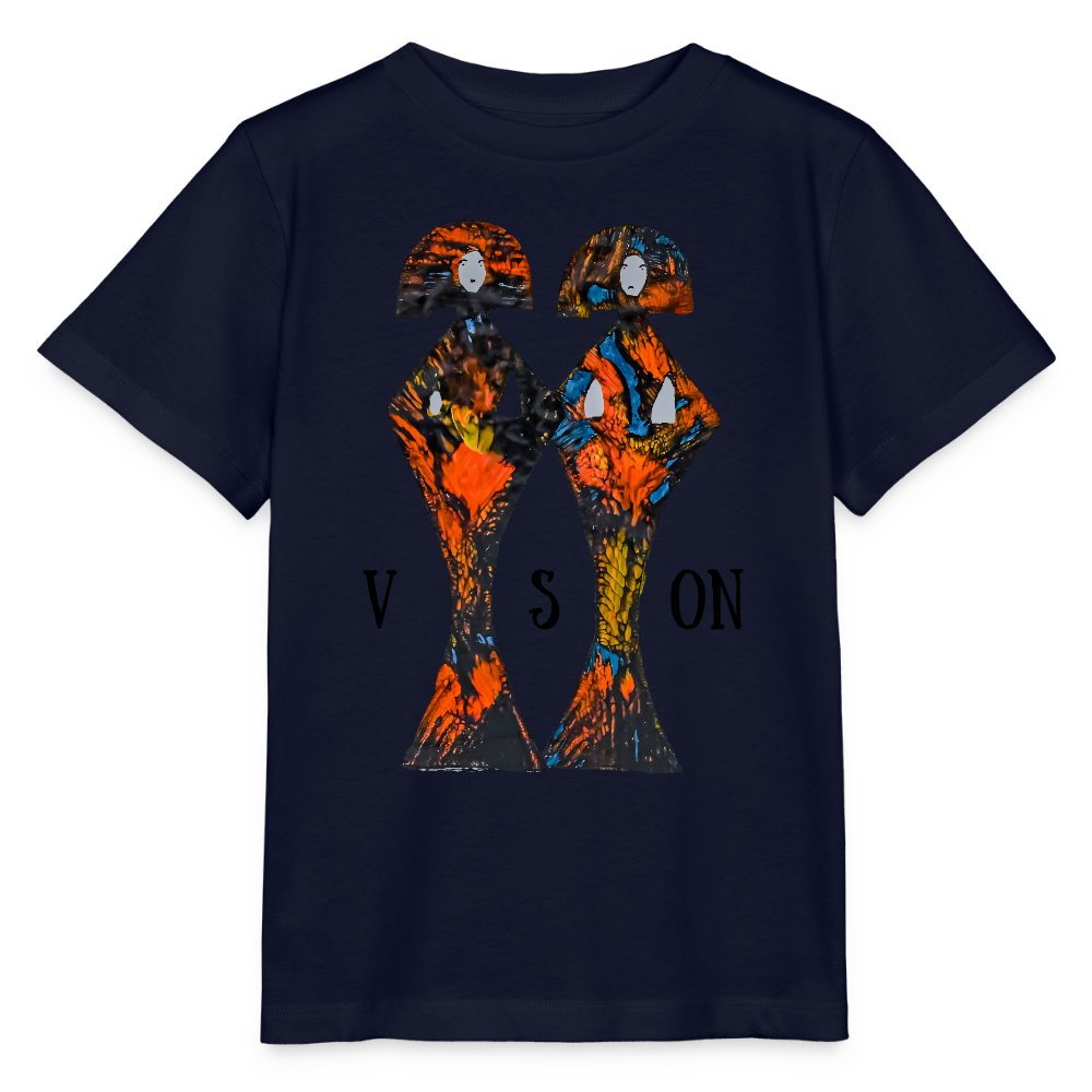 Unisex Kinder T-Shirt Geishas - Navy