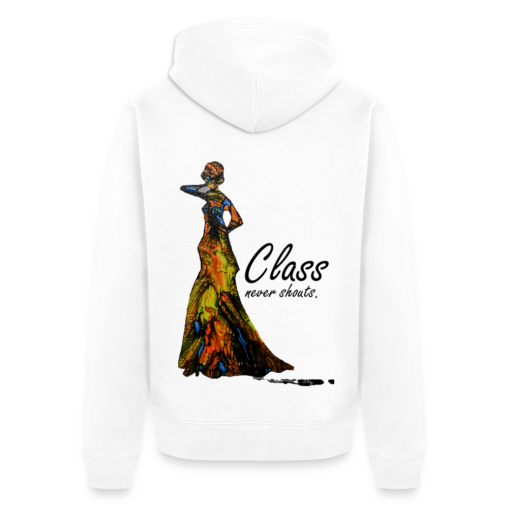 Männer Kapuzenjacke Class Backprint - Weiß