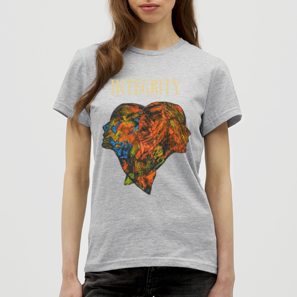 Frauen T-Shirt Espejo - Grau meliert