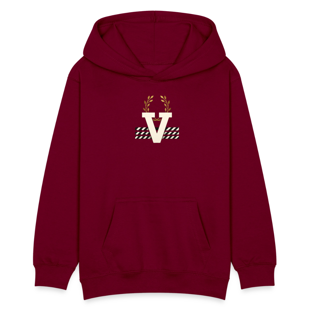 Teenagers Hoodie Buddha Backprint - Bordeaux