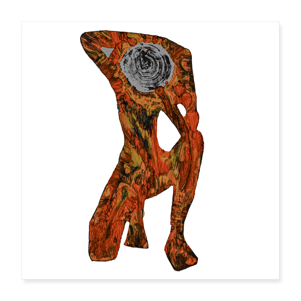 Poster 40x40 cm - Weiß