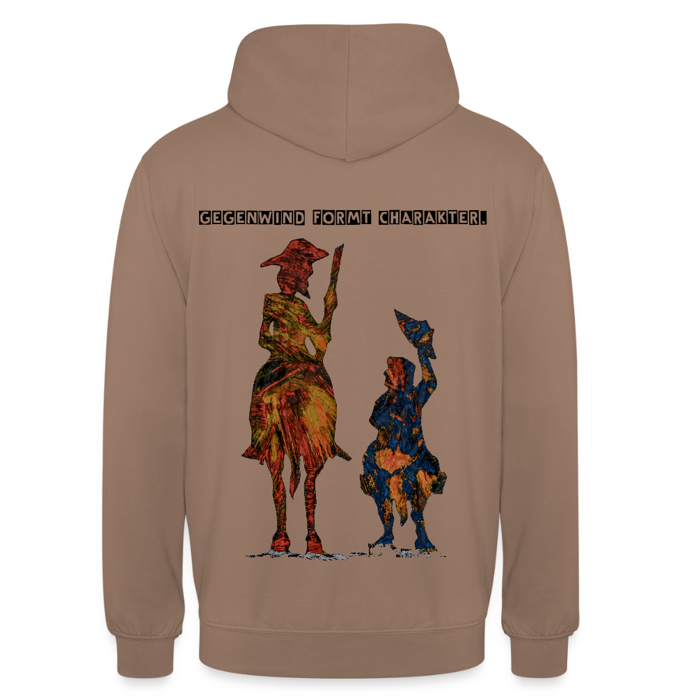 Unisex Hoodie Don Quixote Backprint - Mokka