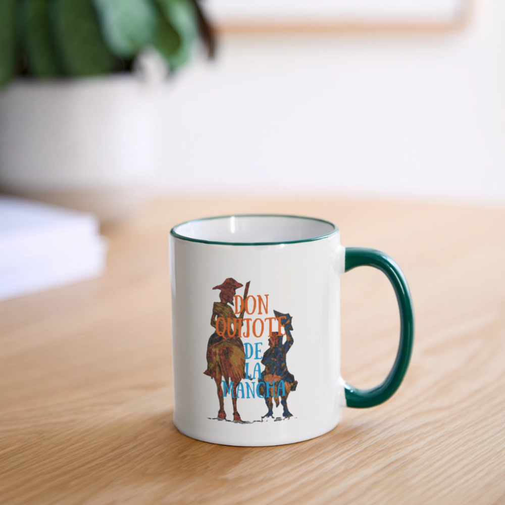 Tasse - Weiß/Dunkelgrün