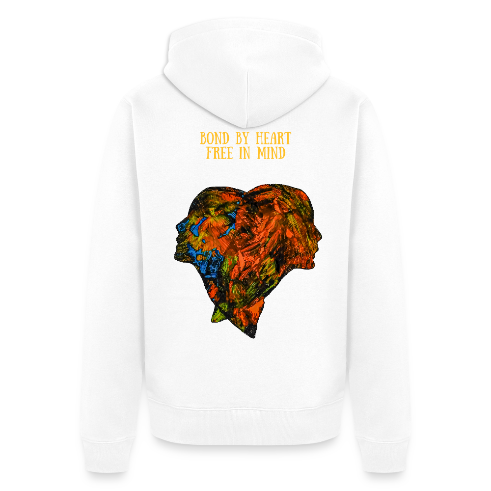 Männer Kapuzenjacke Espejo Backprint - Weiß