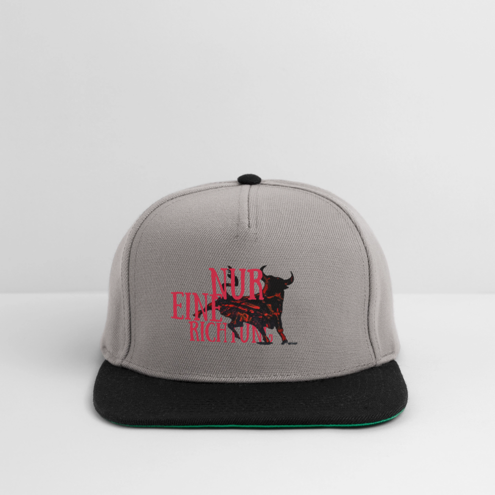 Snapback Cap - Graphit/Schwarz