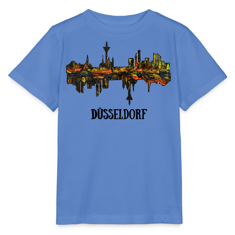 Unisex Kinder T-Shirt Düsseldorfer Skyline V.3 - Blau