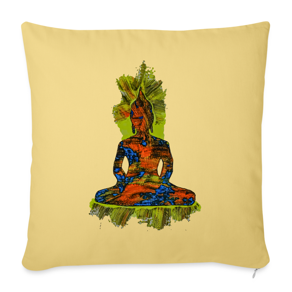 Sofakissen mit Füllung 44 x 44 cm - Hellgelb