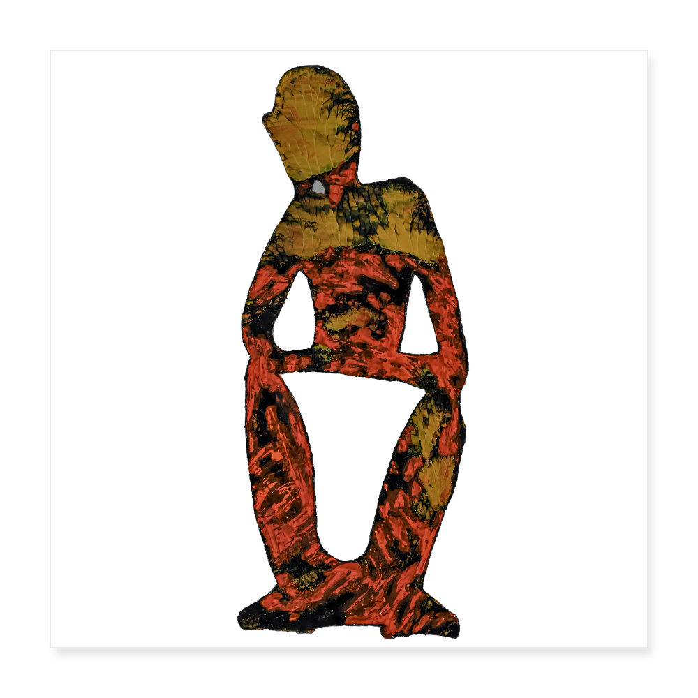 Poster 40x40 cm - Weiß