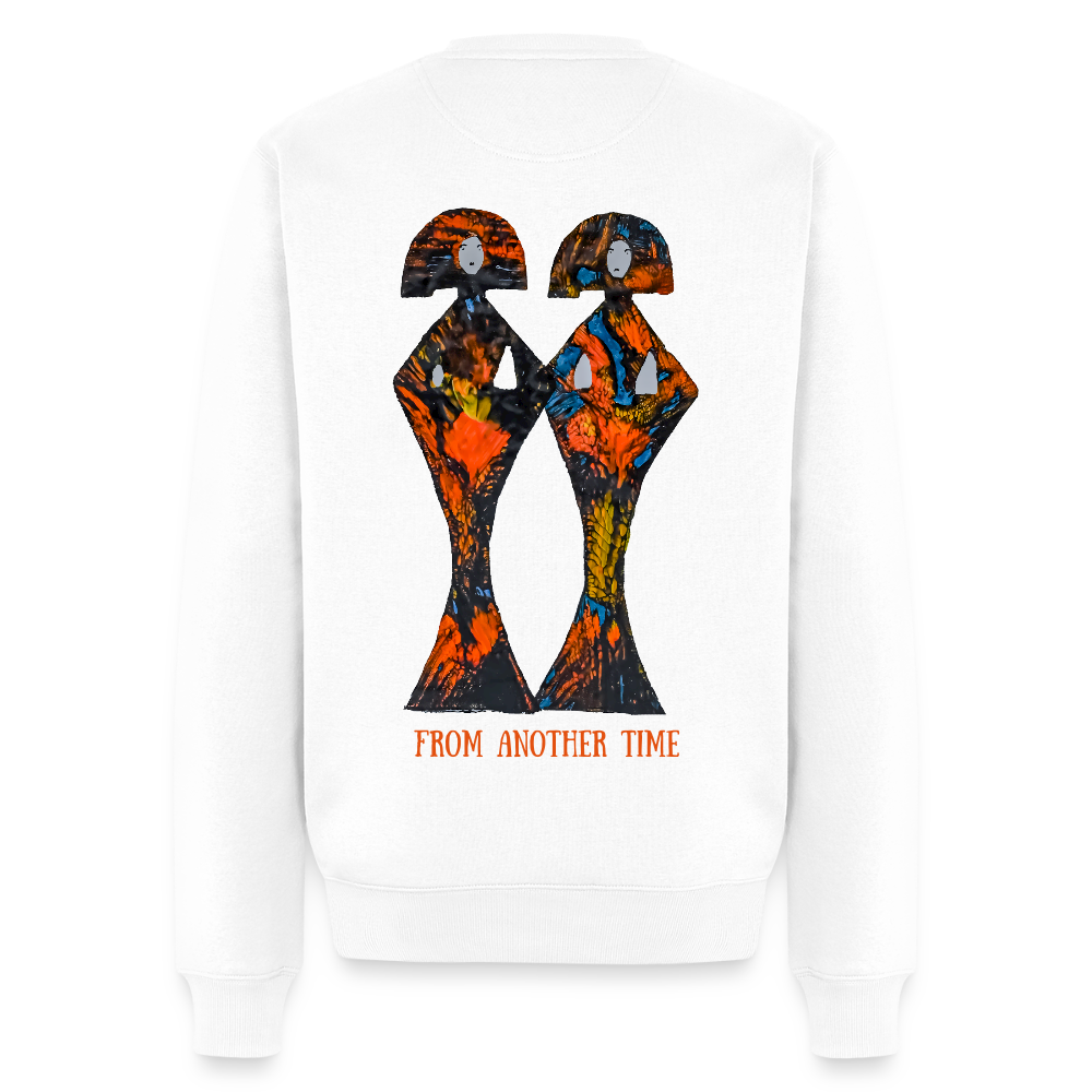Männer Pulli Geishas Backprint - Weiß