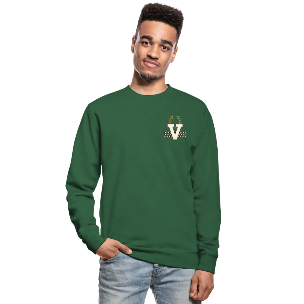 Unisex Pulli Elegance Backprint - Grün