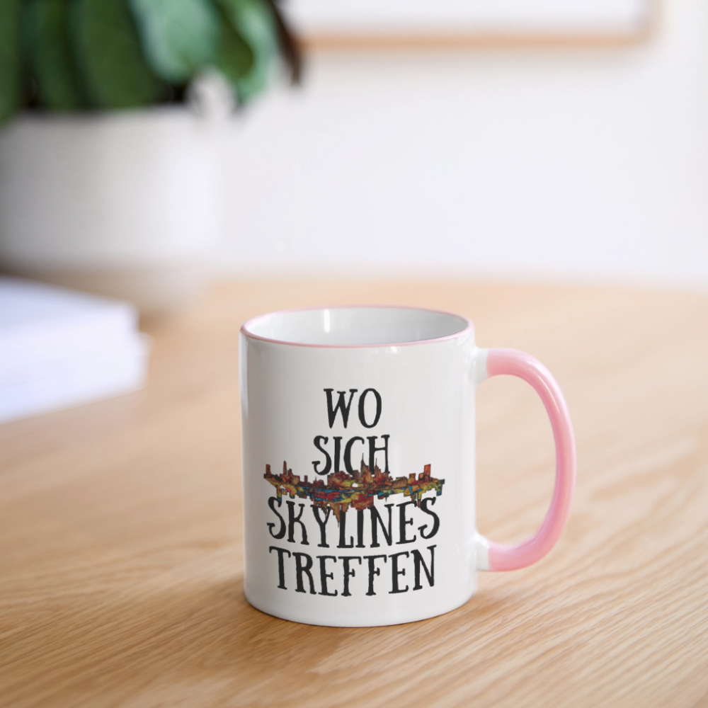 Tasse - Weiß/Pink