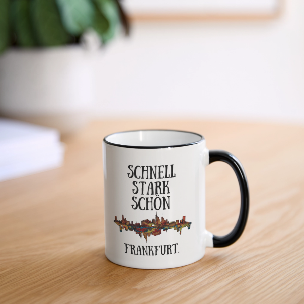 Tasse - Weiß/Schwarz