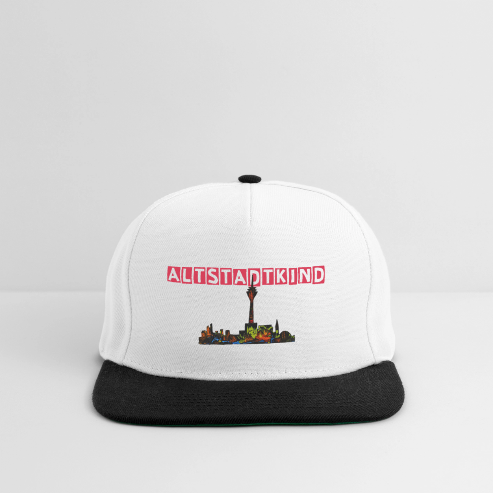 Snapback Cap - Weiß/Schwarz