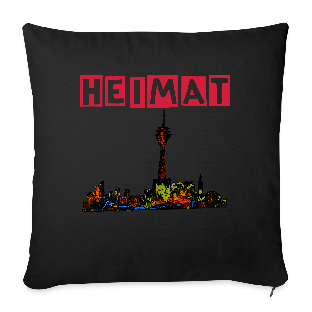 Sofakissenbezug 44 x 44 cm - Schwarz