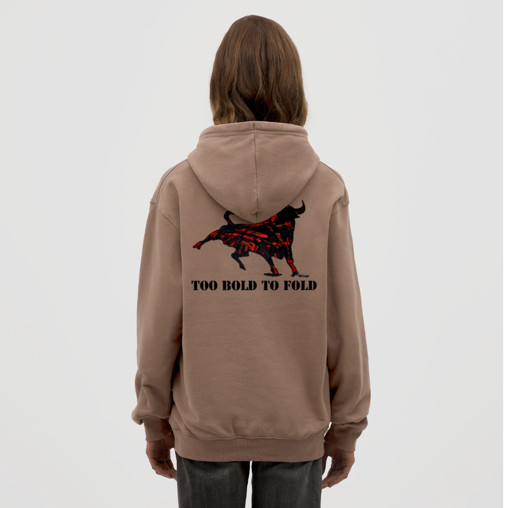 Unisex Hoodie Torro Backprint - Mokka