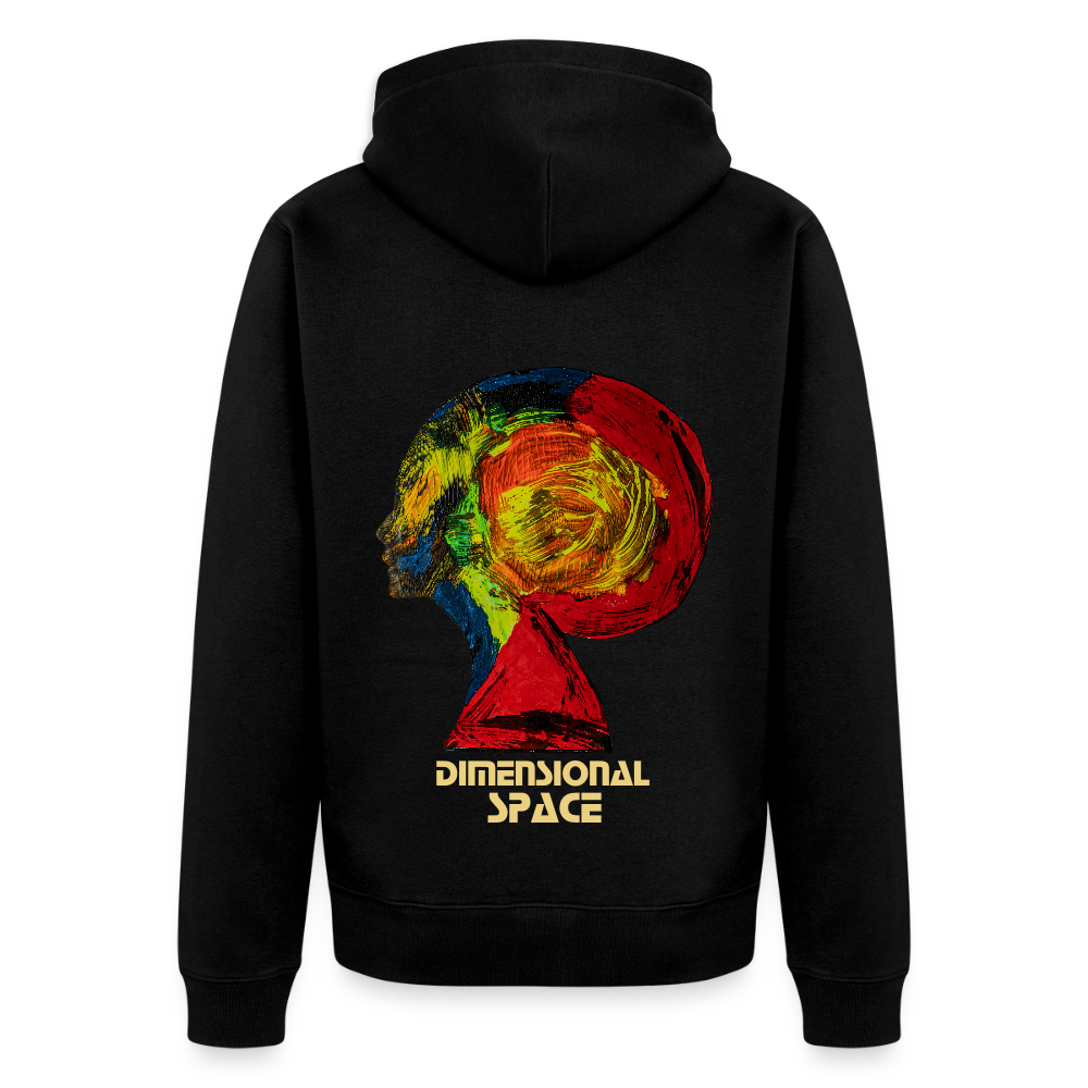 Männer Kapuzenjacke Gaia Backprint - Schwarz