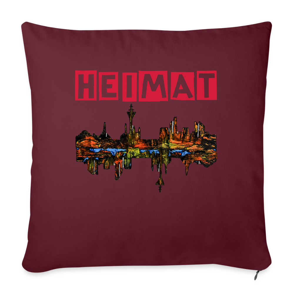 Sofakissen mit Füllung 44 x 44 cm - Burgunderrot