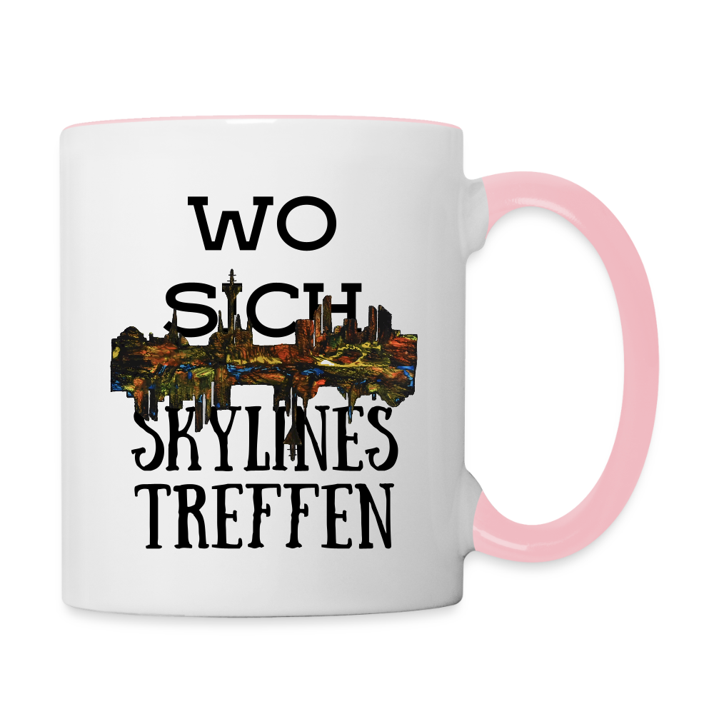 Tasse - Weiß/Pink