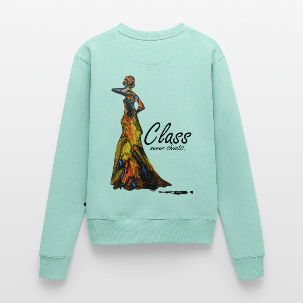 Frauen Pulli Class Backprint - Mint