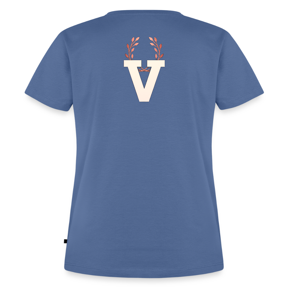 Frauen Premium T-Shirt Düsseldorfer Skyline V.3 - Taubenblau