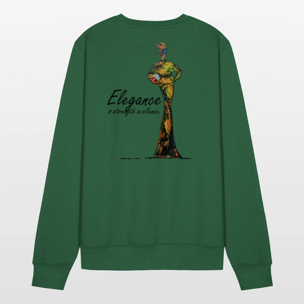 Unisex Pulli Elegance Backprint - Grün