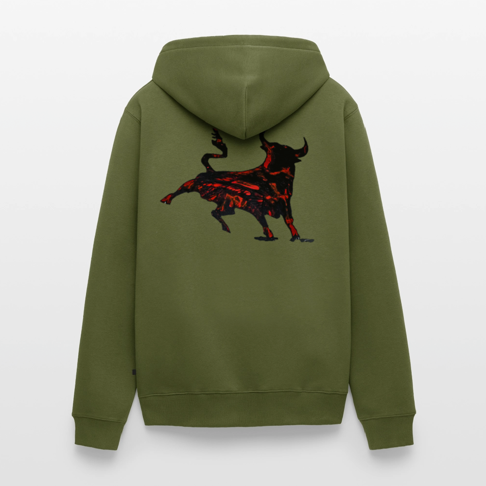 Männer Kapuzenjacke Torro Backprint - Khaki