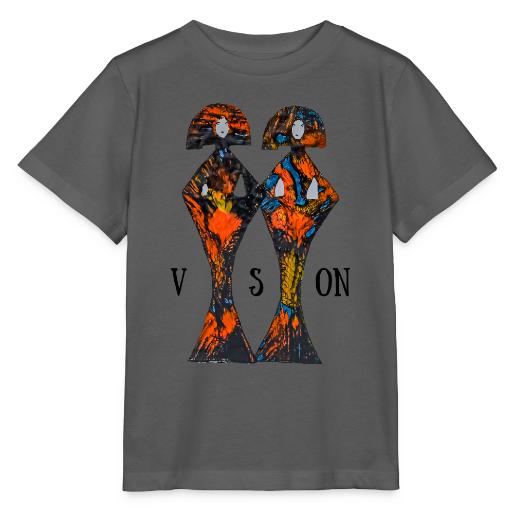 Unisex Kinder T-Shirt Geishas - Anthrazit
