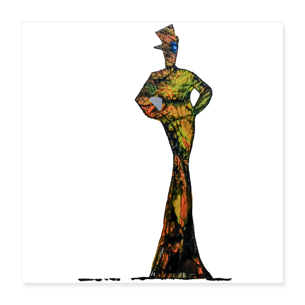 Poster 40x40 cm - Weiß