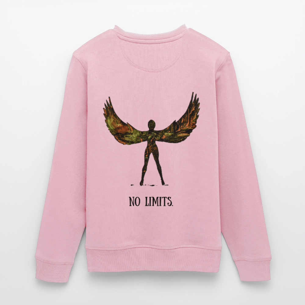 Unisex Bio Pulli Angel Backprint - Hellrosa