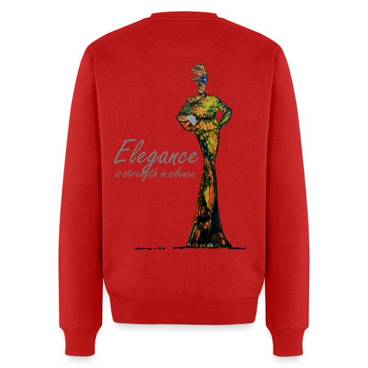 Männer Pulli Elegance Backprint - Rot