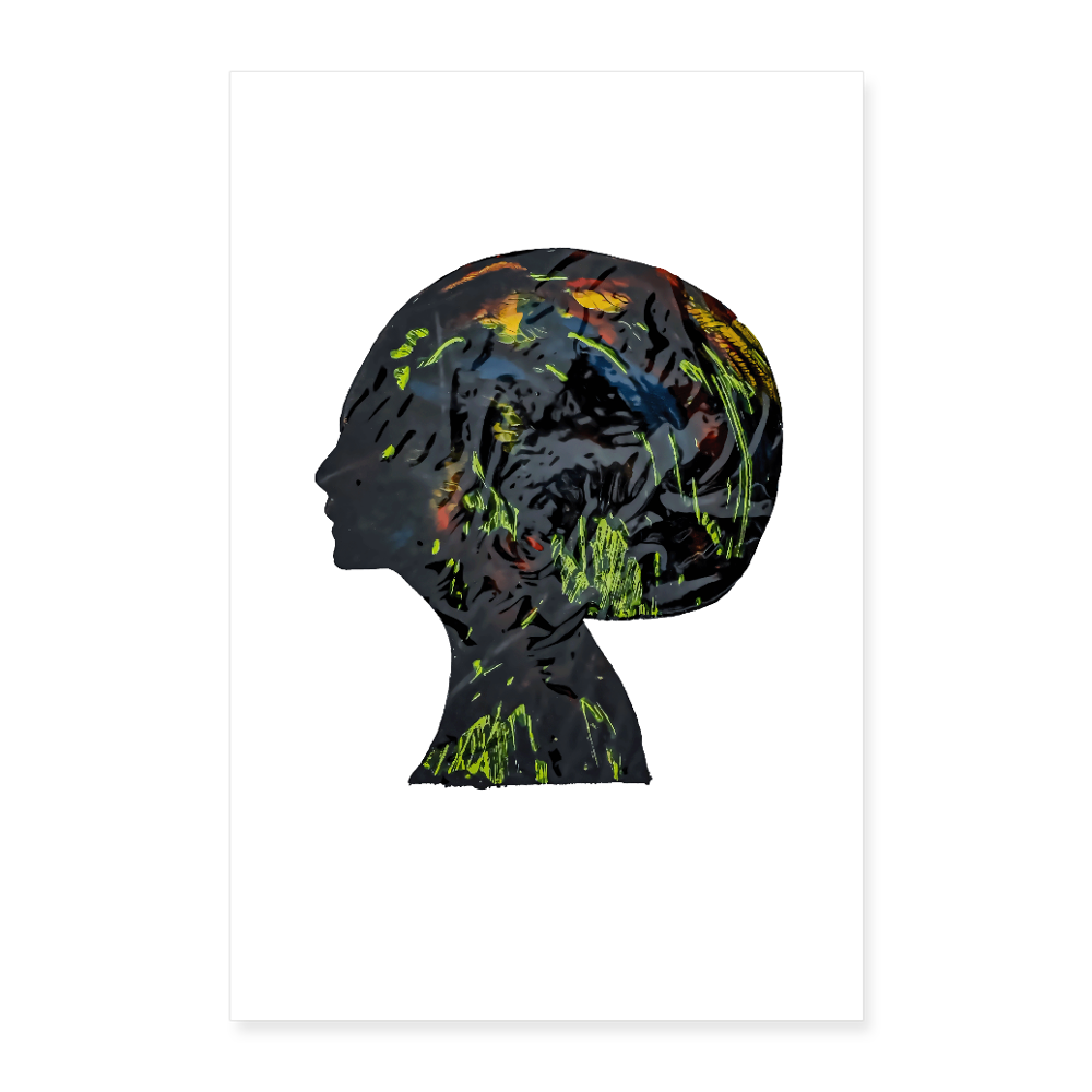 Poster 60x90 cm - Weiß