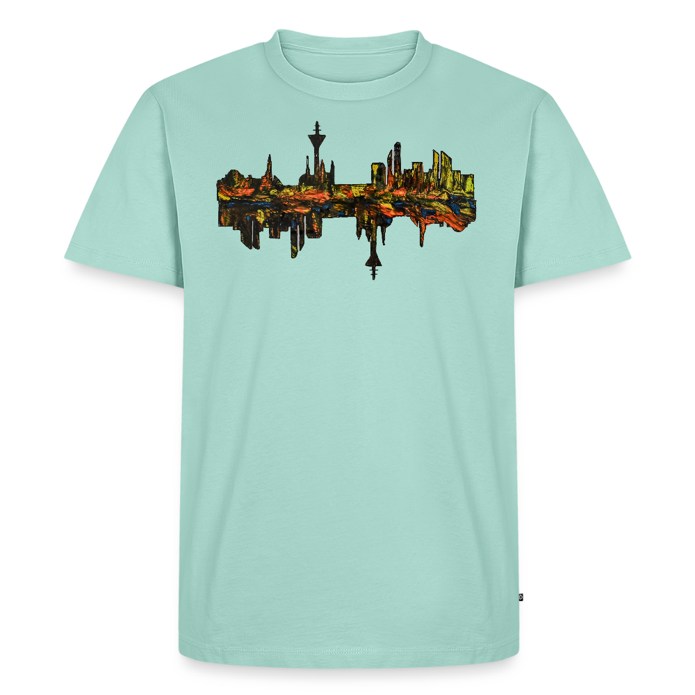 Männer Premium T-Shirt Düsseldorfer Skyline V.3 - Mint 