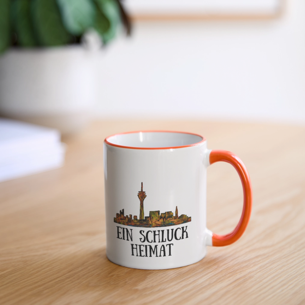 Tasse - Weiß/Orange