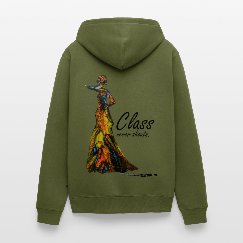 Männer Kapuzenjacke Class Backprint - Khaki