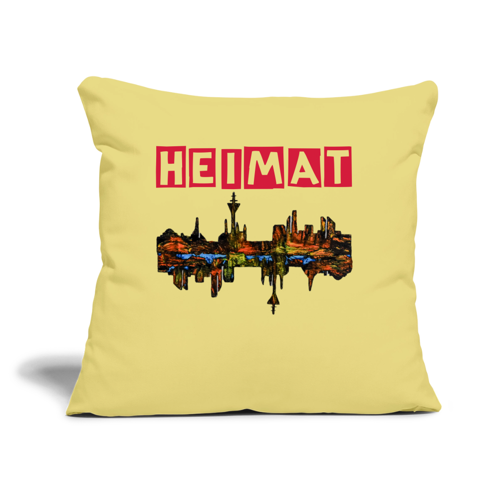 Sofakissen mit Füllung 44 x 44 cm - Hellgelb