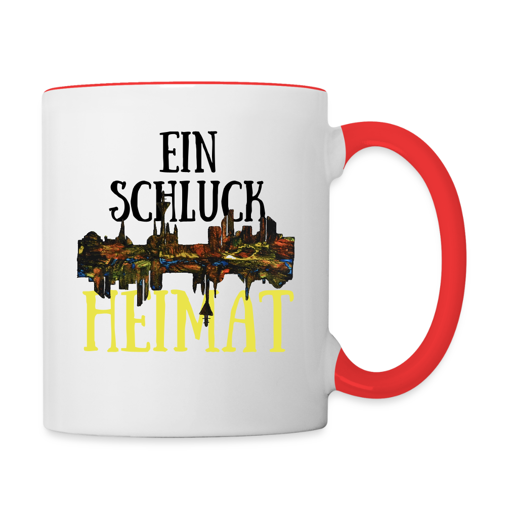 Tasse - Weiß/Rot