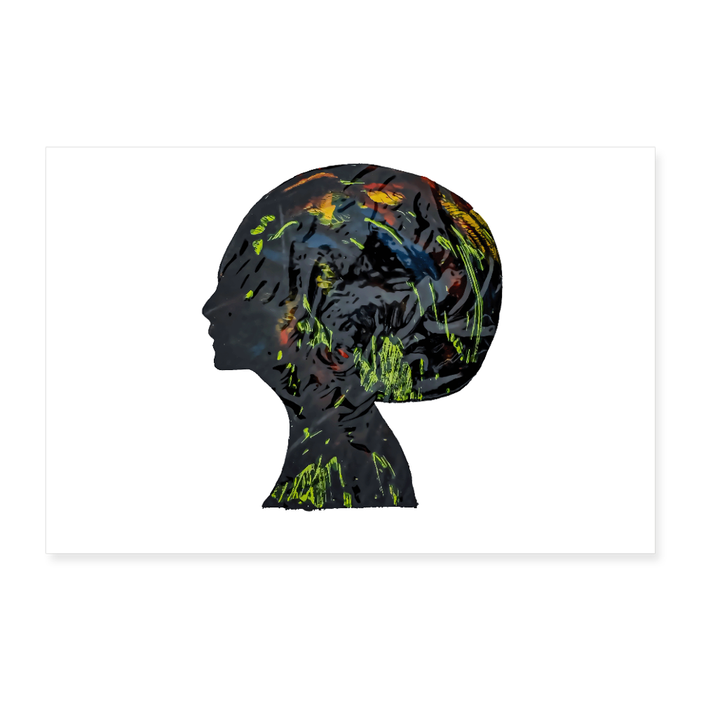 Poster 90x60 cm - Weiß