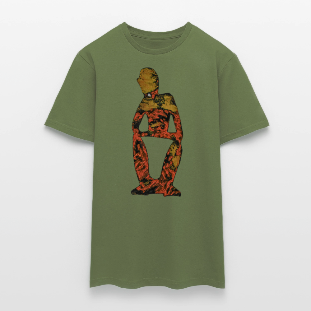 Männer T-Shirt Stille - Militärgrün